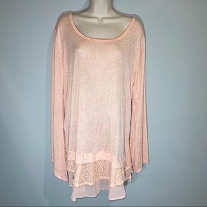 Kori Blush Pink Tunic with Lace
